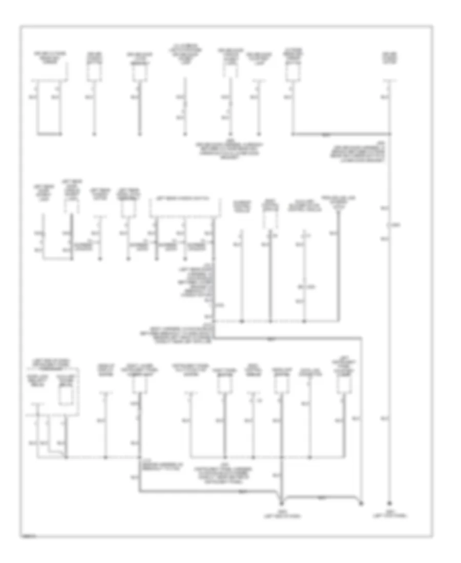 Ground Distribution Wiring Diagram (3 of 8) for Saab 9-5 Turbo4 2011