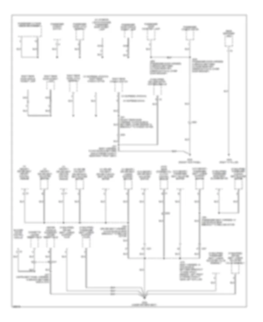 Ground Distribution Wiring Diagram (6 of 8) for Saab 9-5 Turbo4 2011