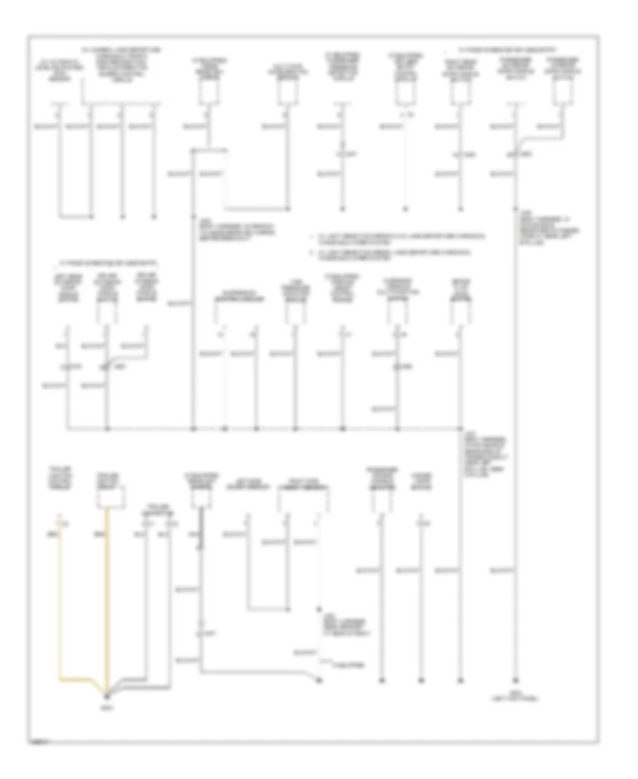 Ground Distribution Wiring Diagram (7 of 8) for Saab 9-5 Turbo4 2011