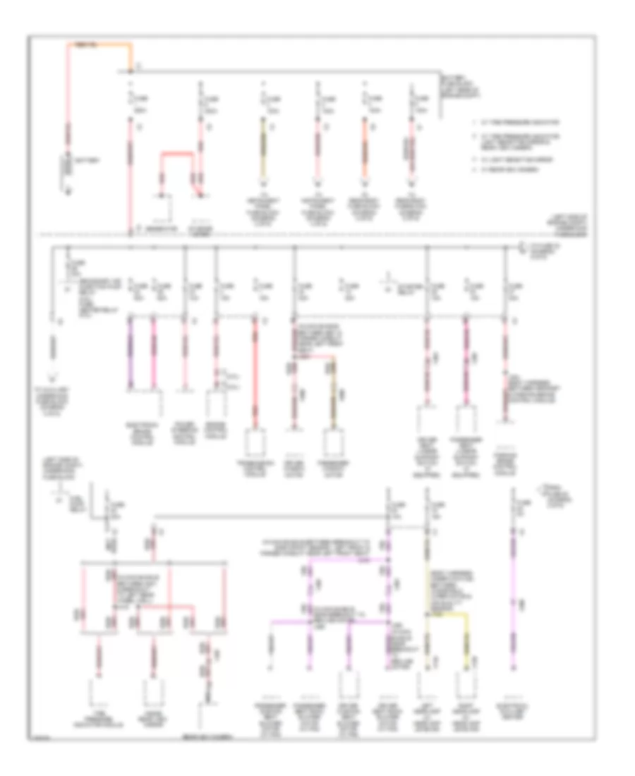 Power Distribution Wiring Diagram 1 of 6 for Saab 9 5 Turbo4 2011