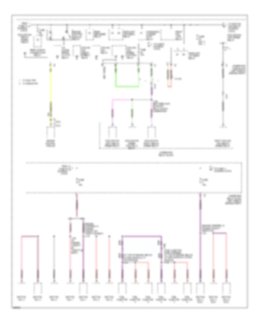 Power Distribution Wiring Diagram (3 of 6) for Saab 9-5 Turbo4 2011