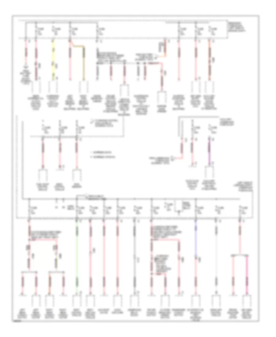 Power Distribution Wiring Diagram (5 of 6) for Saab 9-5 Turbo4 2011