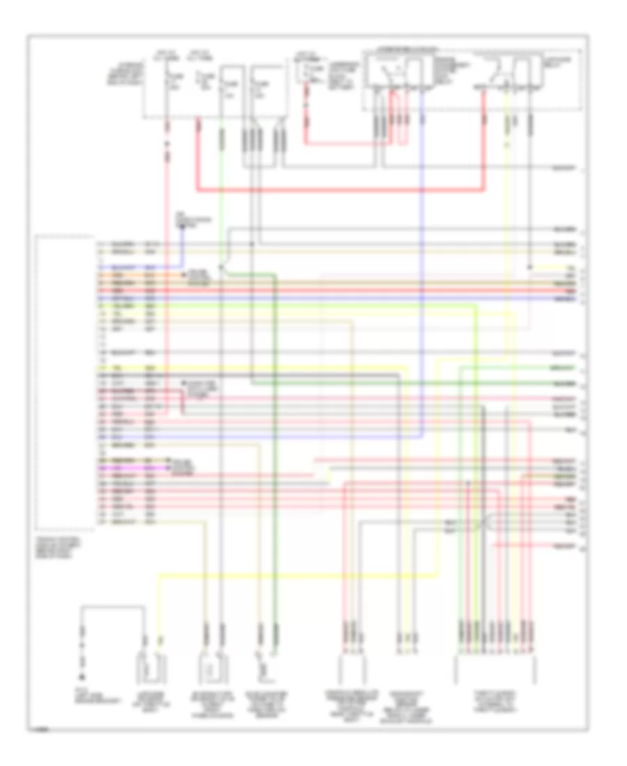 3.0L Turbo, Engine Performance Wiring Diagrams (1 of 3) for Saab 9-5 2001