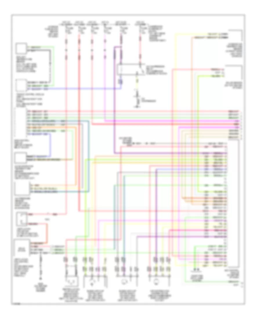 Automatic A C Wiring Diagram 1 of 2 for Saab 9 5 Aero 2001