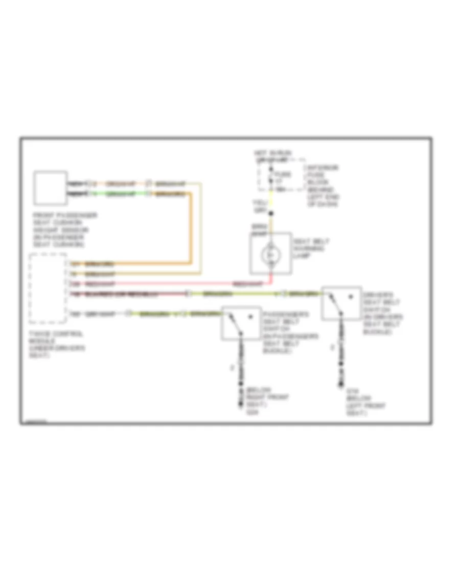 Warning Systems Wiring Diagram for Saab 9 3 SE 2002