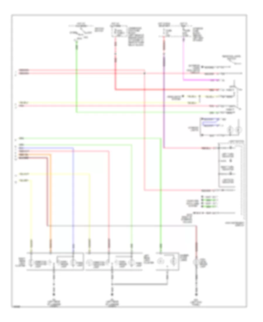 Exterior Lamps Wiring Diagram 4 Door 2 of 2 for Saab 9 5 Linear 2002