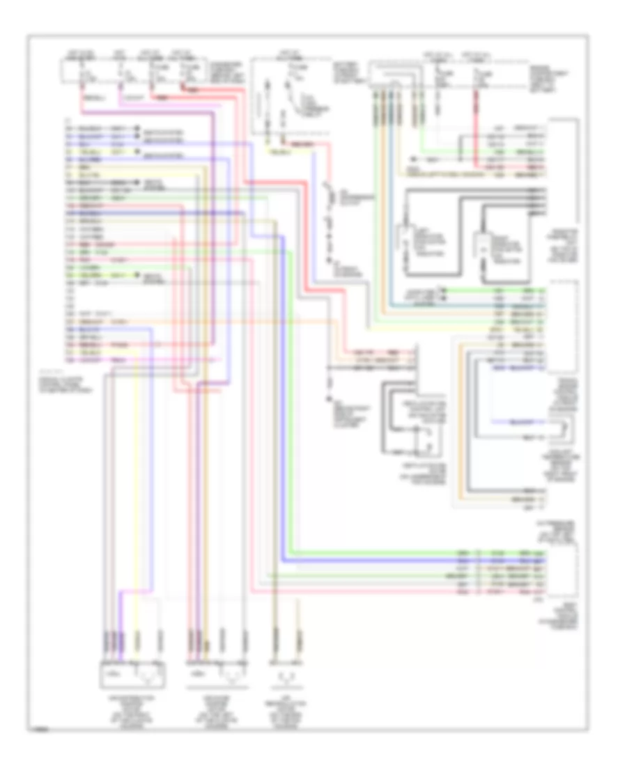 Manual AC Wiring Diagram, Except Convertible for Saab 9-3 Arc 2003