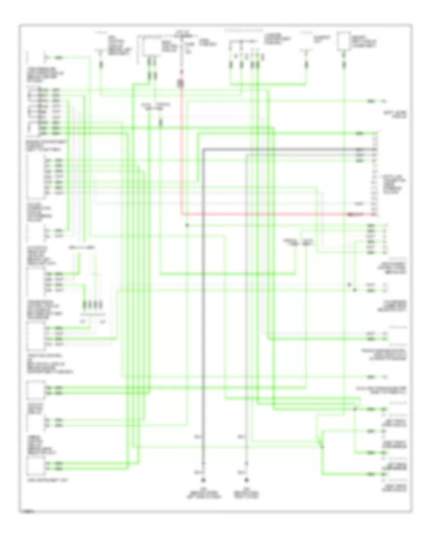 Computer Data Lines Wiring Diagram, Except Convertible for Saab 9-3 Arc 2003