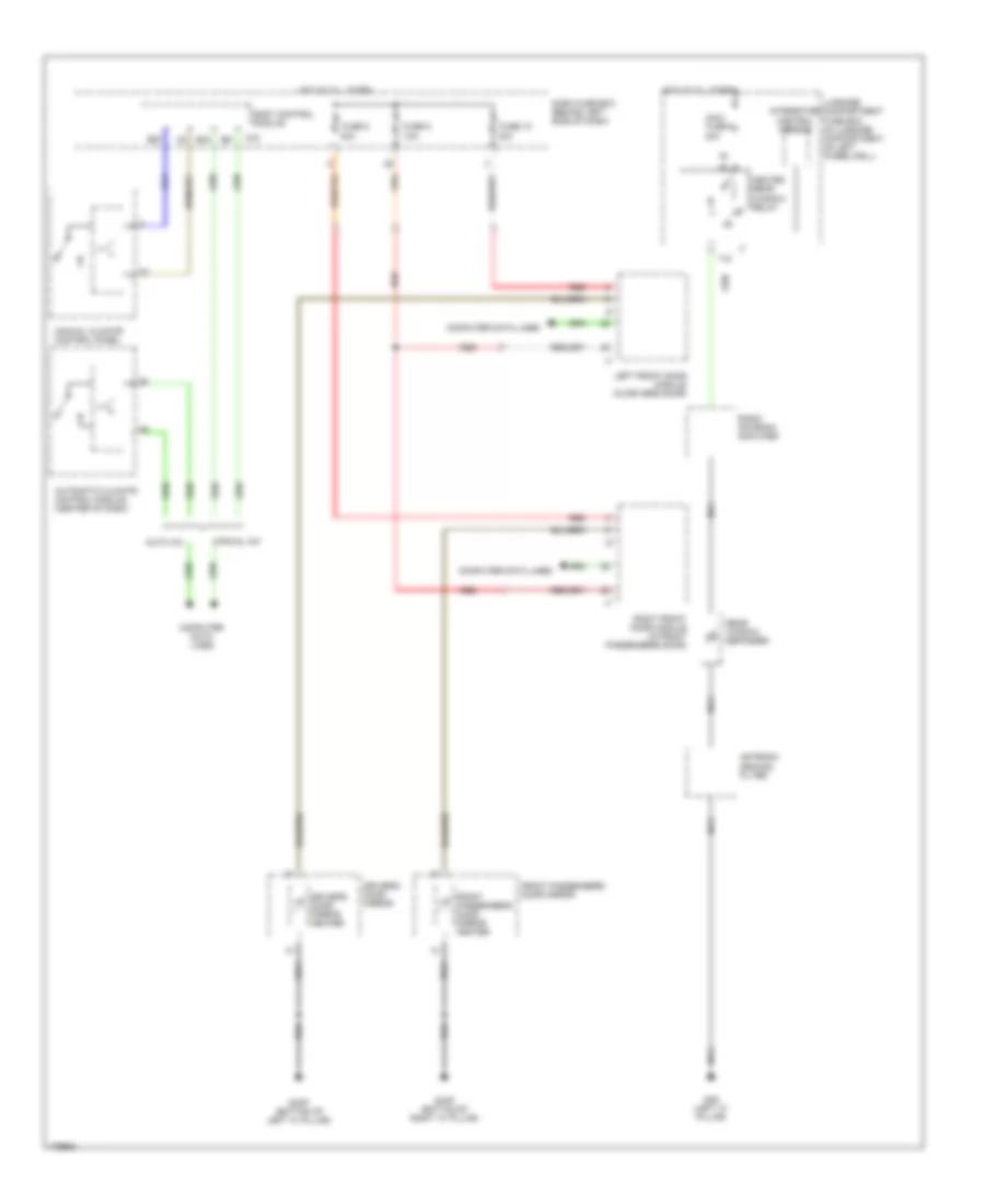 Defoggers Wiring Diagram, Except Convertible for Saab 9-3 Arc 2003