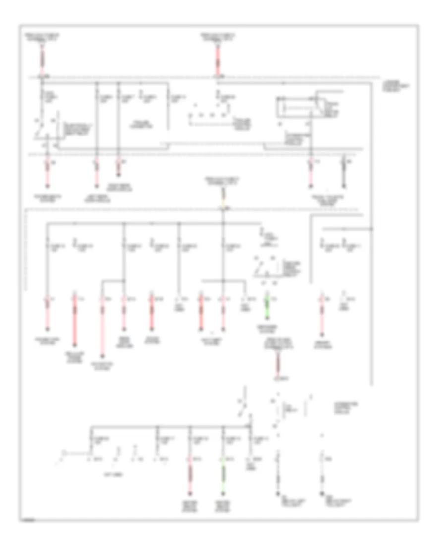 Power Distribution Wiring Diagram, Except Convertible (3 of 3) for Saab 9-3 Arc 2003