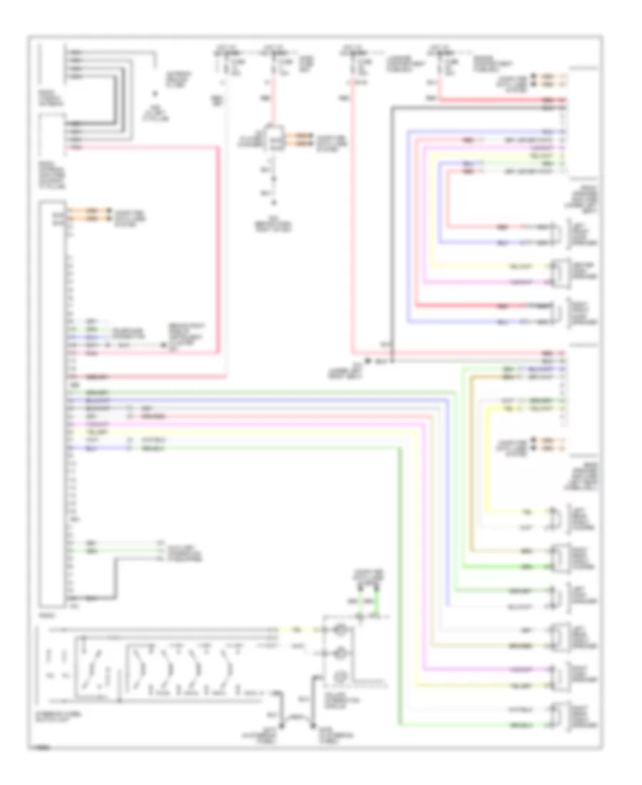 Radio Wiring Diagram, Except Convertible for Saab 9-3 Arc 2003