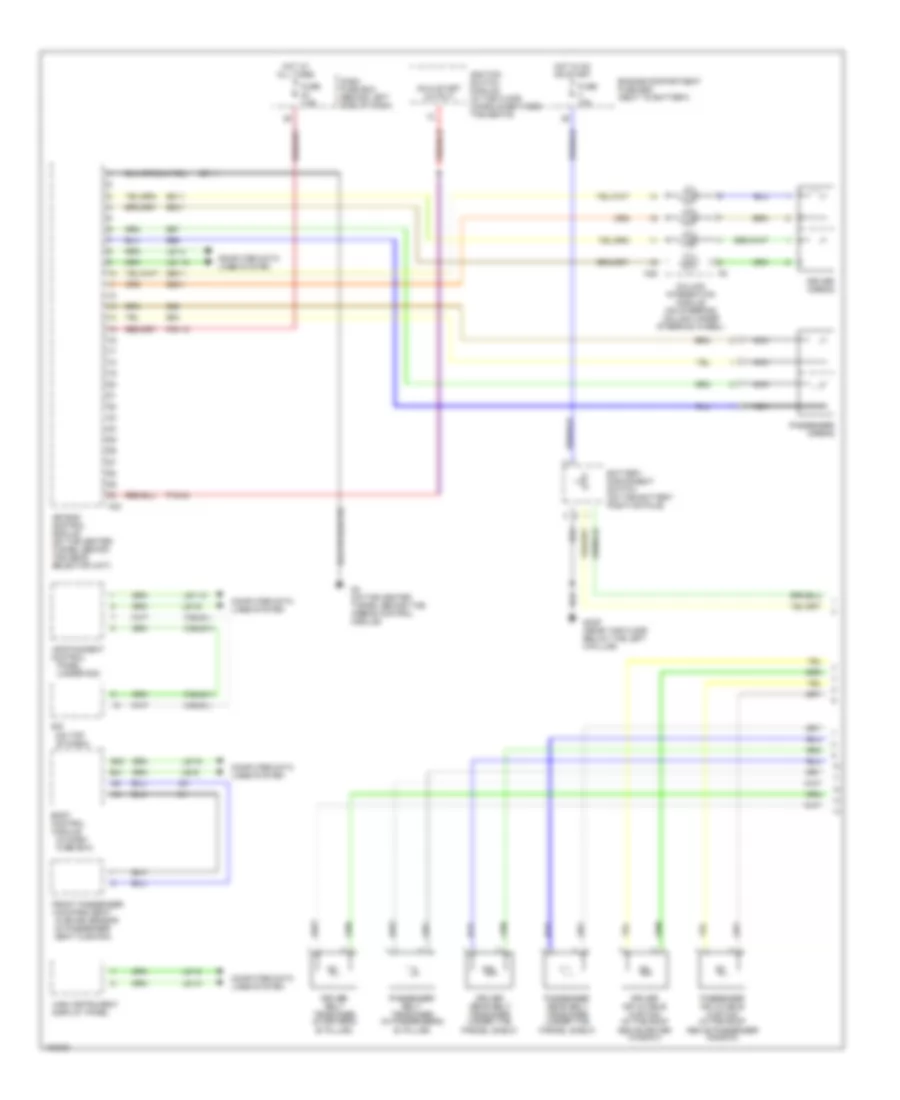 Supplemental Restraints Wiring Diagram Except Convertible 1 of 2 for Saab 9 3 Arc 2003