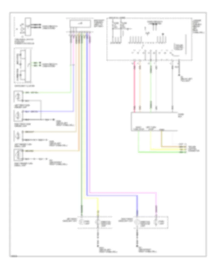Exterior Lamps  Trailer connector Wiring Diagram Except Convertible 1 of 2 for Saab 9 3 SE 2003