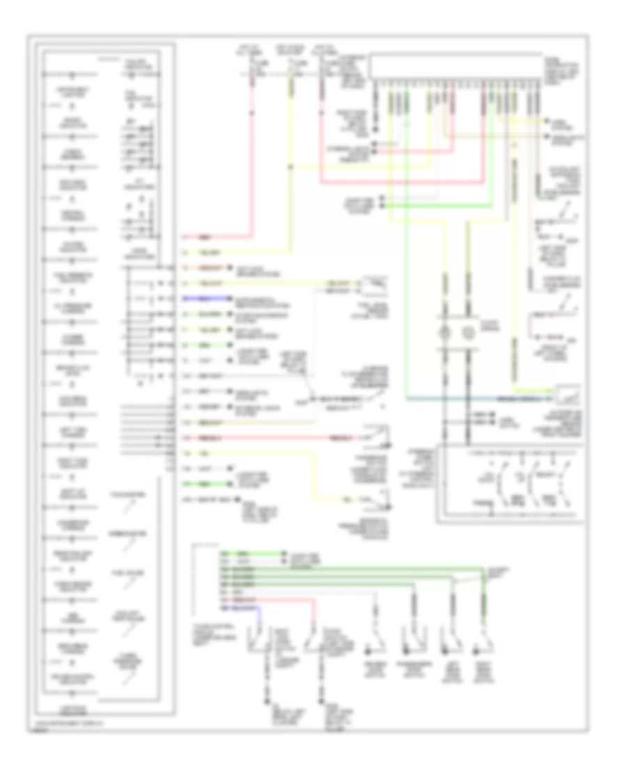 Instrument Cluster Wiring Diagram Convertible for Saab 9 3 SE 2003