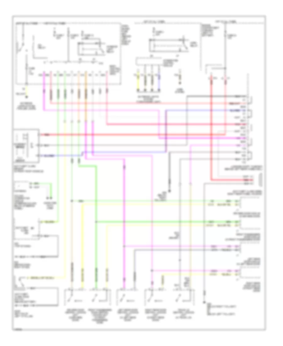 Anti-theft Wiring Diagram, Except Convertible for Saab 9-3 Vector 2003
