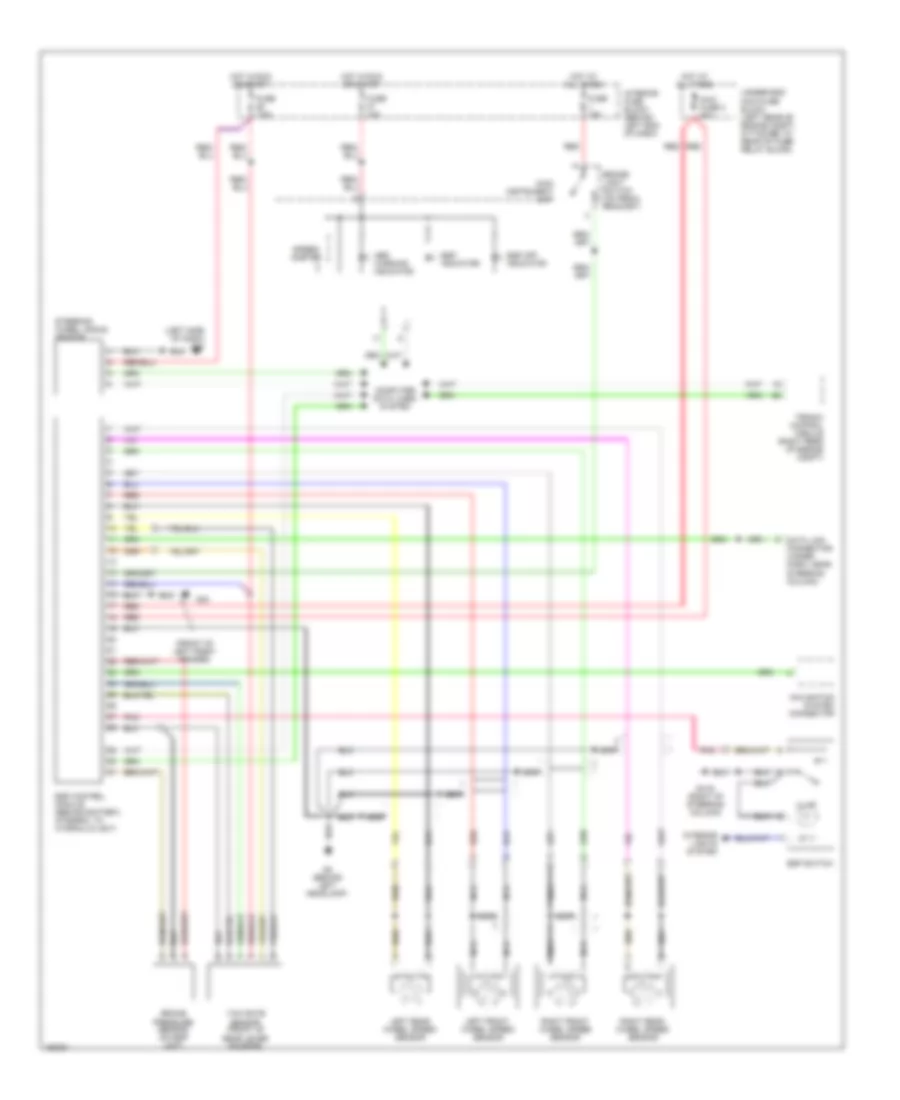 Anti lock Brakes Wiring Diagram with Electronic Stability Program for Saab 9 5 Aero 2003