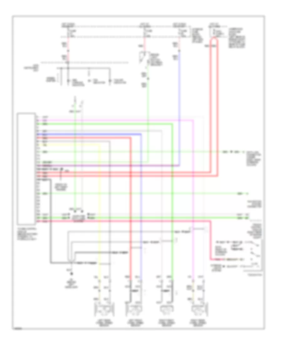 Anti-lock Brakes Wiring Diagram, with Traction Control for Saab 9-5 Aero 2003