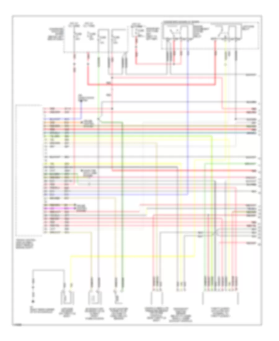 3.0L Turbo, Engine Performance Wiring Diagram (1 of 3) for Saab 9-5 Aero 2003