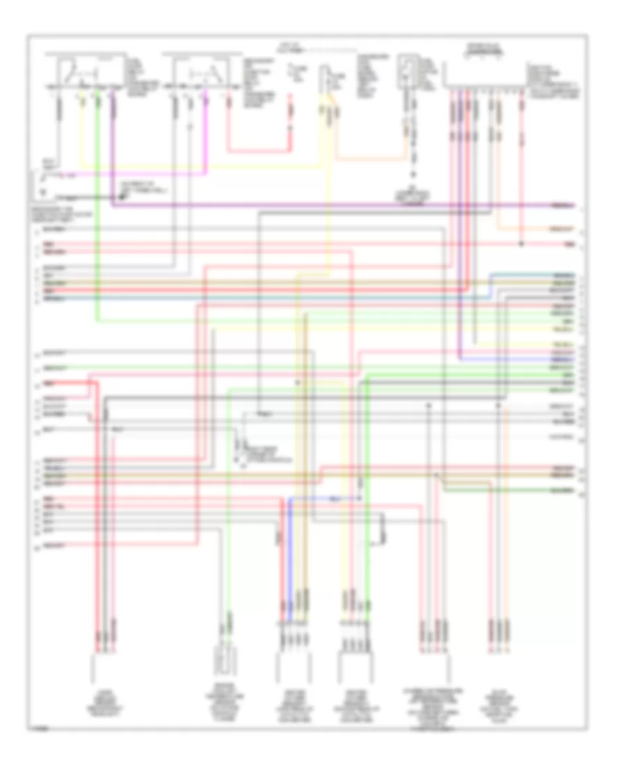 3.0L Turbo, Engine Performance Wiring Diagram (2 of 3) for Saab 9-5 Aero 2003