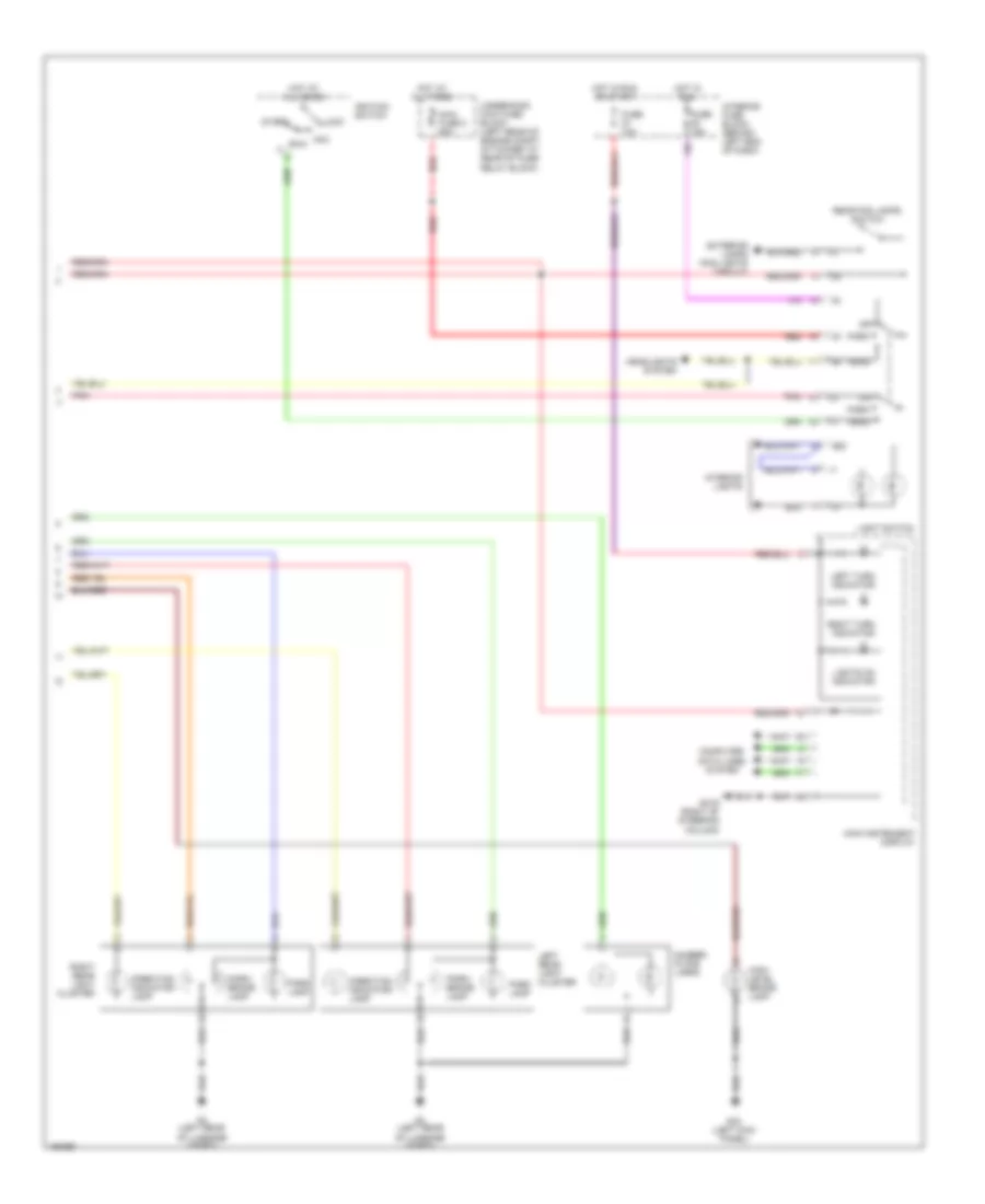 Exterior Lamps Wiring Diagram 4 Door 2 of 2 for Saab 9 5 Aero 2003