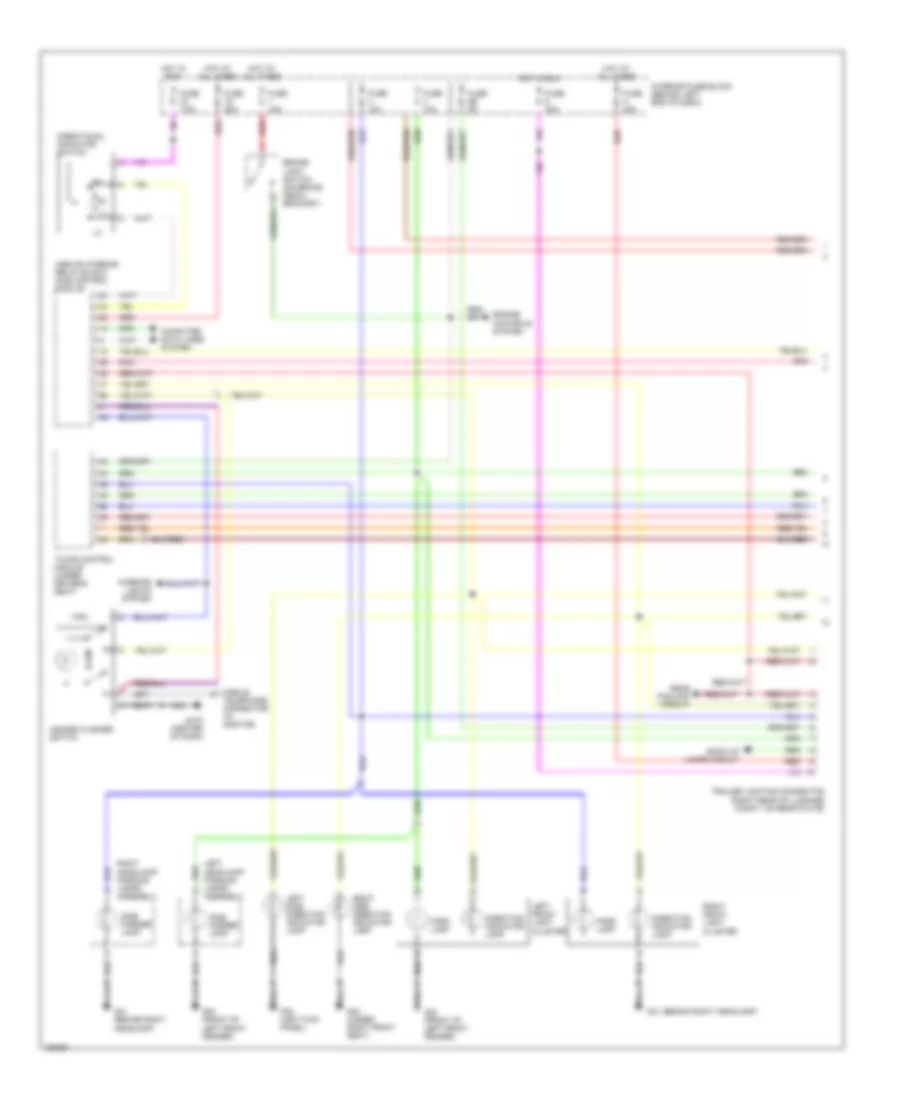 Exterior Lamps Wiring Diagram 5 Door 1 of 2 for Saab 9 5 Aero 2003