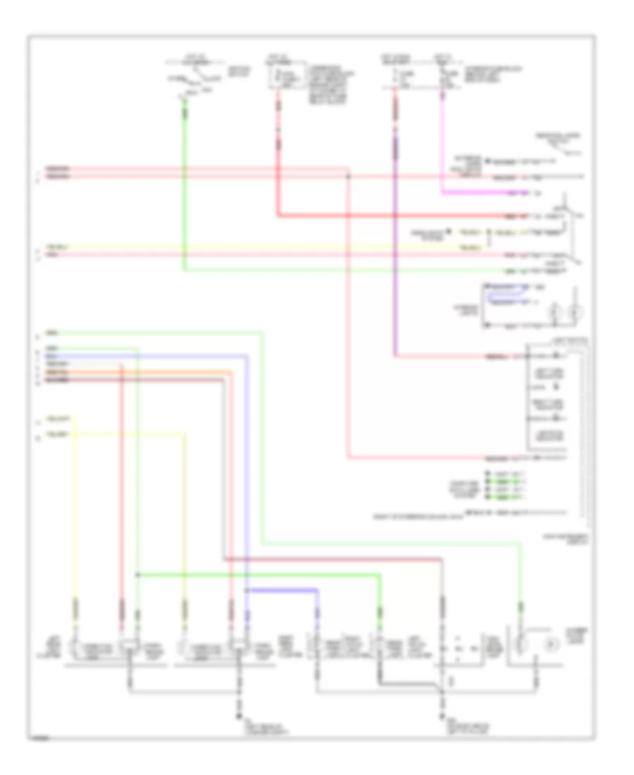 Exterior Lamps Wiring Diagram, 5 Door (2 of 2) for Saab 9-5 Aero 2003