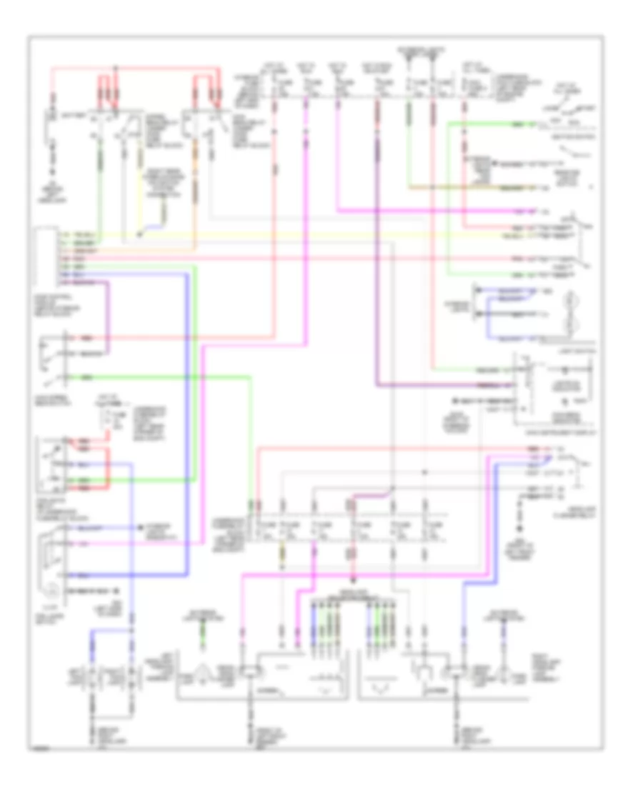 Headlamps  Front Fog Lamps Wiring Diagram with Xenon Lamps for Saab 9 5 Aero 2003