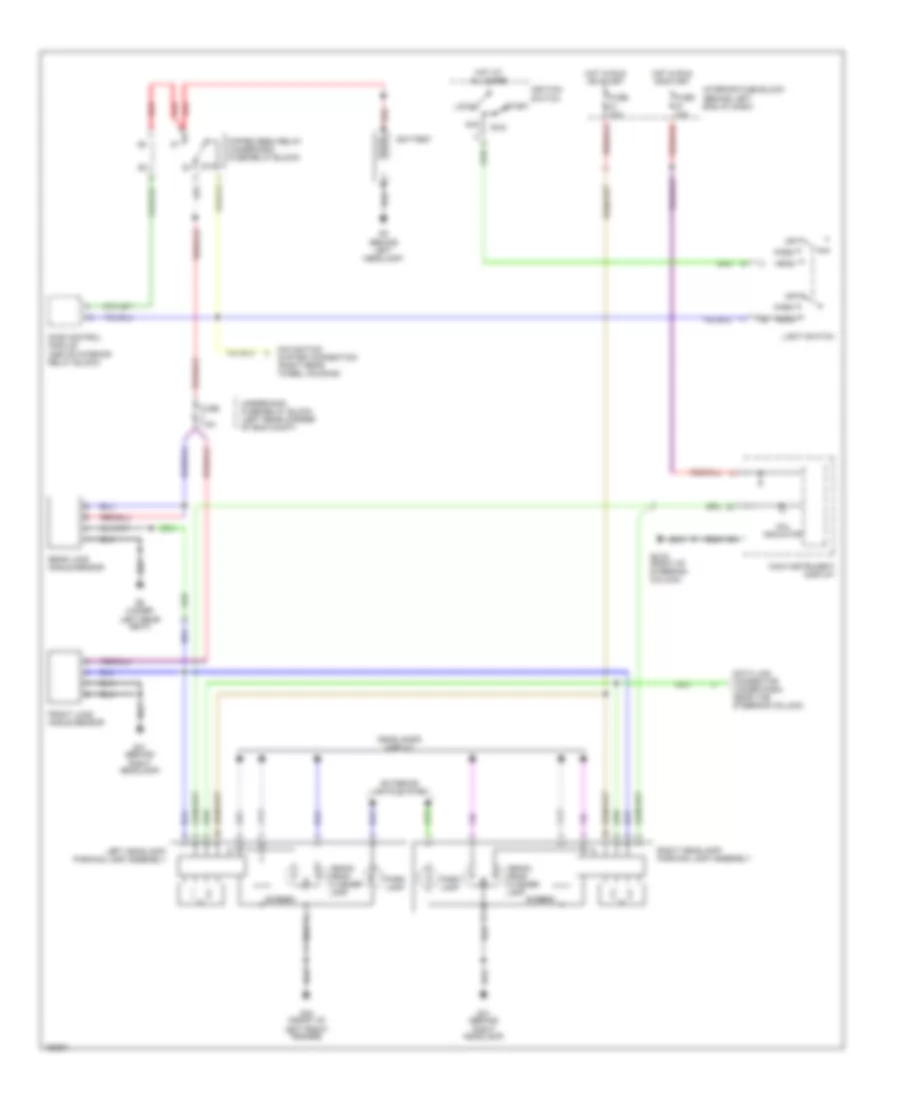 Headlamps Leveling Wiring Diagram for Saab 9-5 Aero 2003