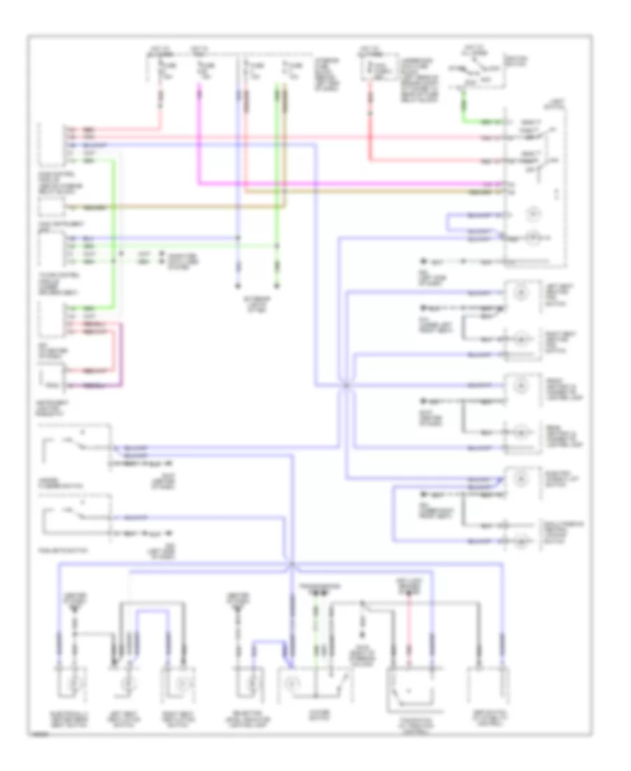 Instrument Illumination Wiring Diagram for Saab 9 5 Aero 2003