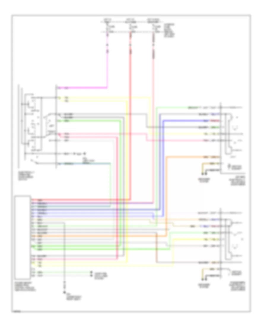 Memory Mirrors Wiring Diagram for Saab 9 5 Aero 2003