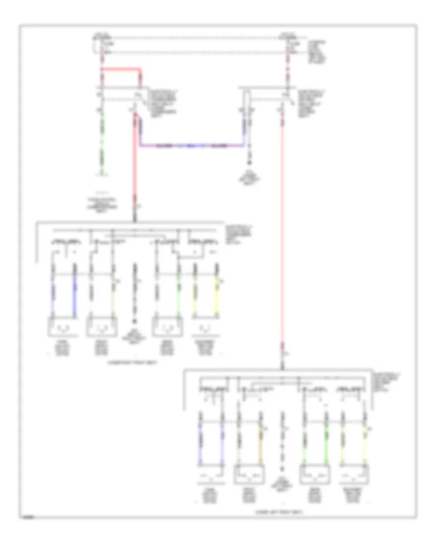 Power Seats Wiring Diagram for Saab 9-5 Aero 2003