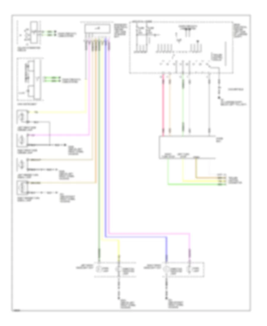 Exterior Lamps  Trailer connector Wiring Diagram 1 of 2 for Saab 9 3 Aero 2004