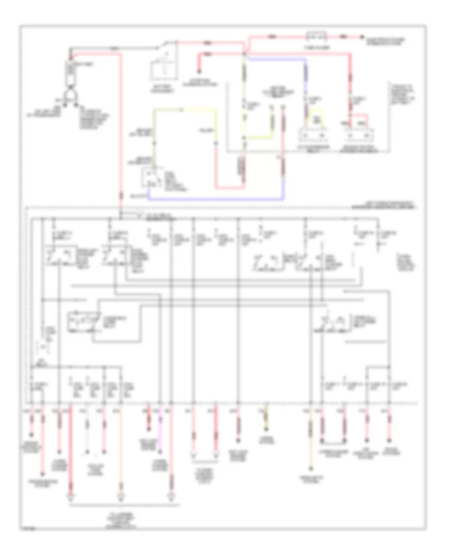 Power Distribution Wiring Diagram 1 of 3 for Saab 9 3 Arc 2004