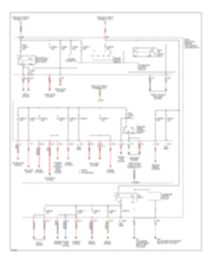 Power Distribution Wiring Diagram 3 of 3 for Saab 9 3 Arc 2004