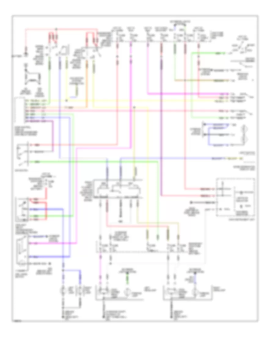 Headlamps  Front Fog Lamps Wiring Diagram, without Xenon Lamps for Saab 9-5 Arc 2004