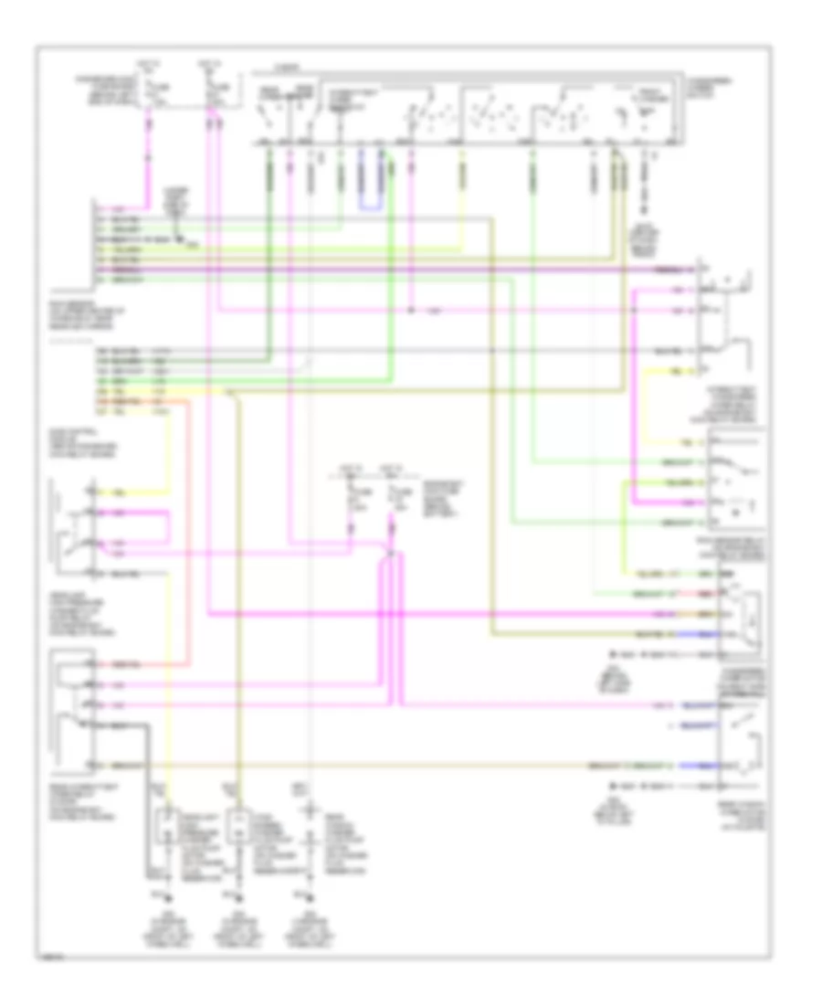 Электросхема стеклоочистителя, дворников и омывателя, С Датчик дождя для Saab 9-5 Arc 2004