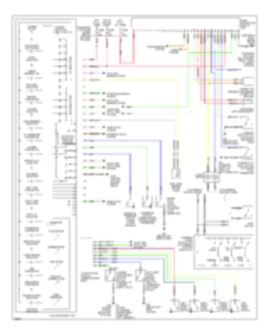Instrument Cluster Wiring Diagram for Saab 9 5 Linear 2004