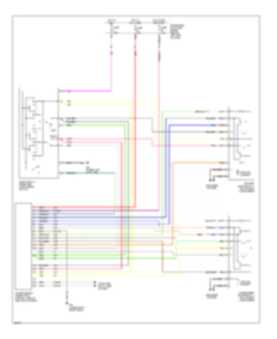Memory Mirrors Wiring Diagram for Saab 9 5 Linear 2004