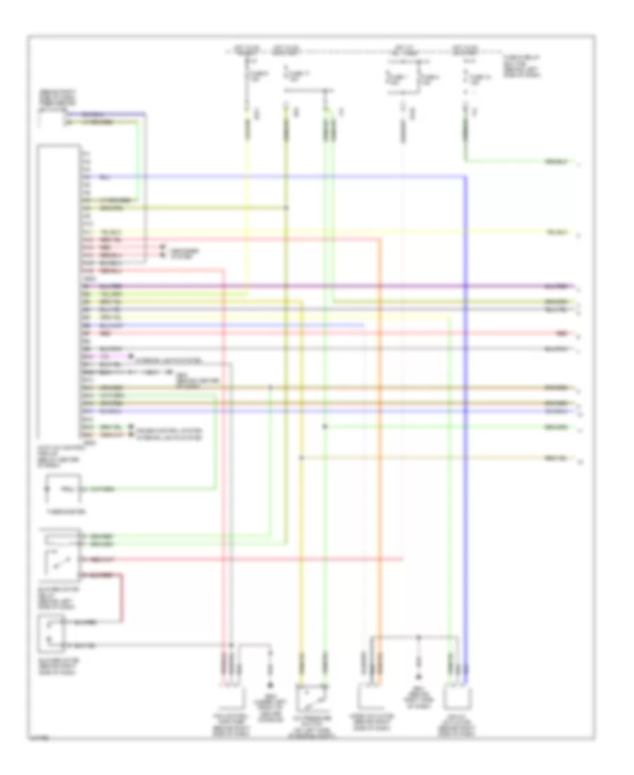 2.0L Турбо, Электросхема кондиционера (1 из 2) для Saab 9-2X Aero 2005