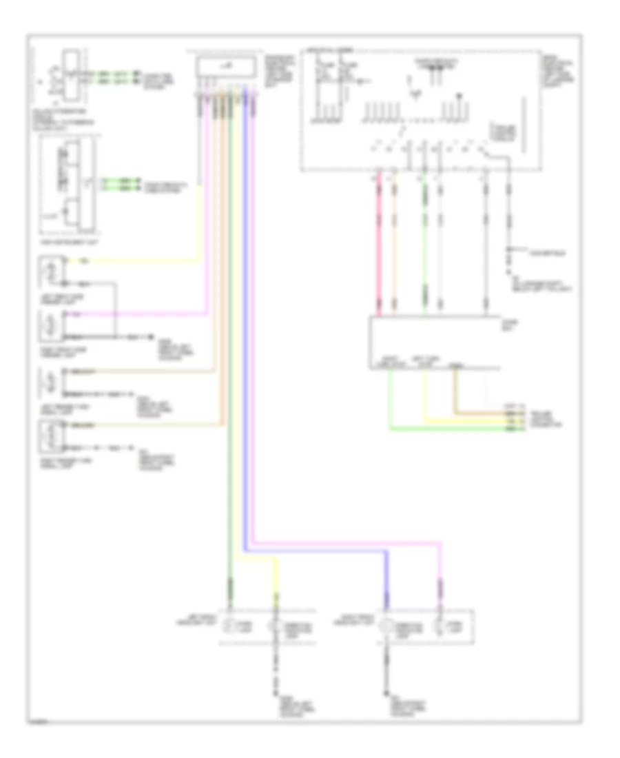 Exterior Lamps Wiring Diagram (1 of 2) for Saab 9-3 Arc 2005