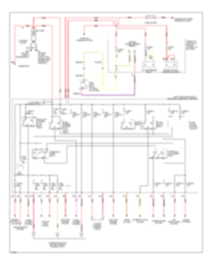 Power Distribution Wiring Diagram 1 of 3 for Saab 9 3 Arc 2005