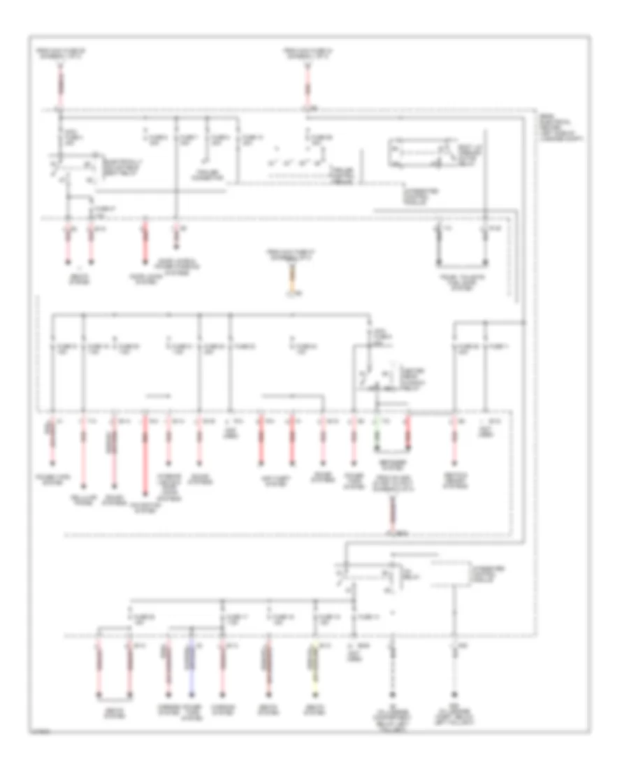 Power Distribution Wiring Diagram 3 of 3 for Saab 9 3 Arc 2005