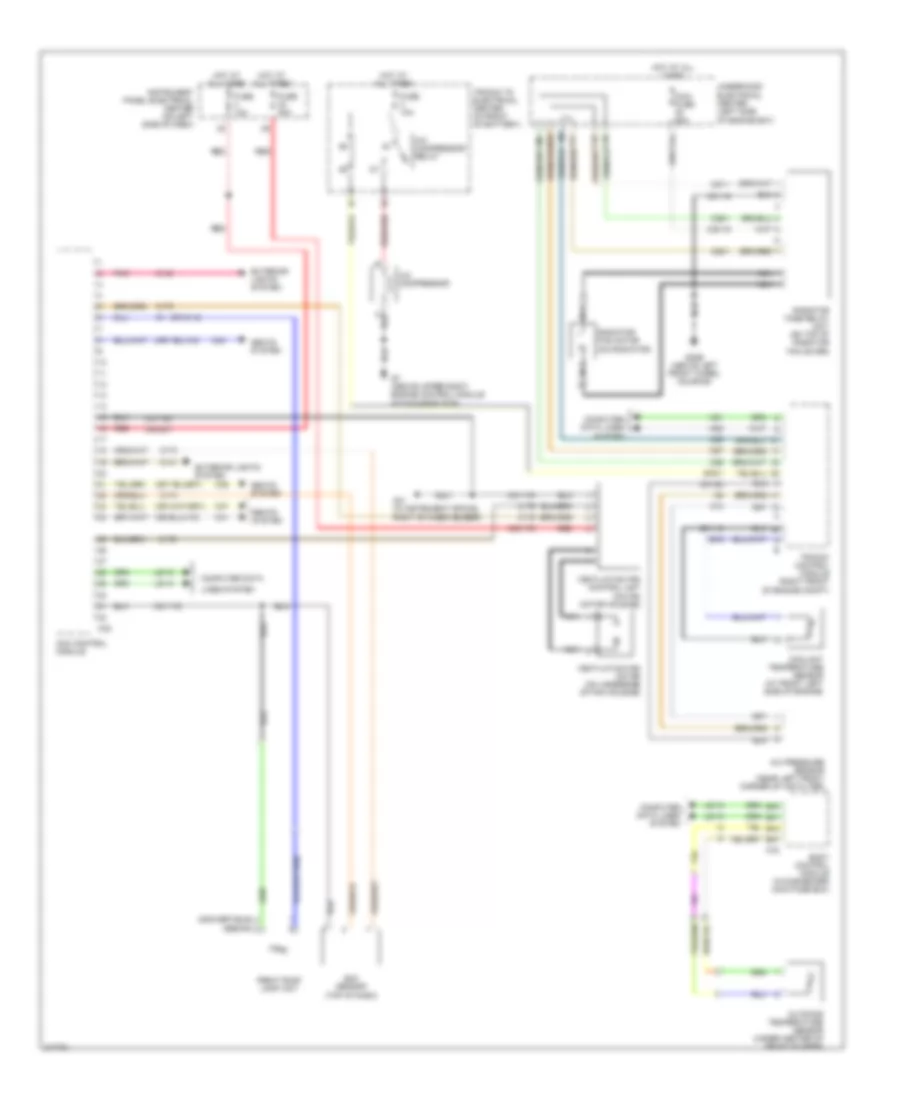Automatic AC Wiring Diagram, Single Fan (1 of 2) for Saab 9-3 Linear 2005