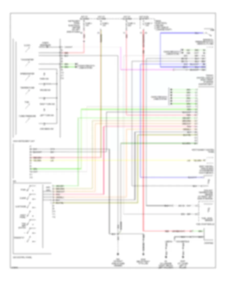 Instrument Cluster Wiring Diagram for Saab 9 3 Linear 2005
