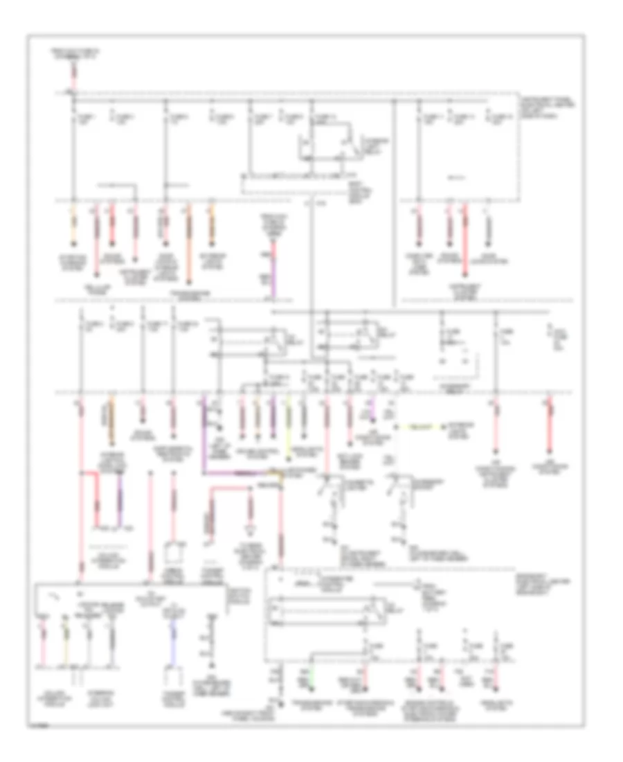 Power Distribution Wiring Diagram (2 of 3) for Saab 9-3 Linear 2005