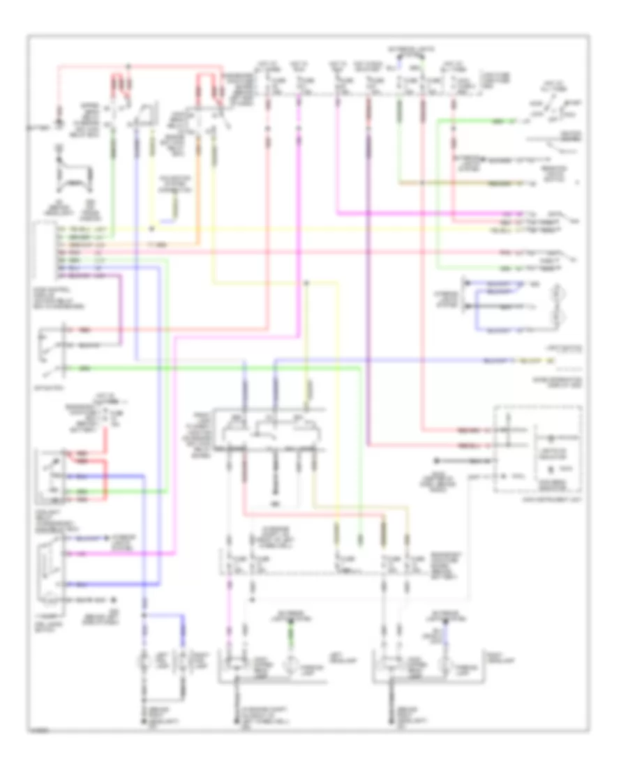 Headlamps Wiring Diagram without Xenon Lamps for Saab 9 5 Aero 2005