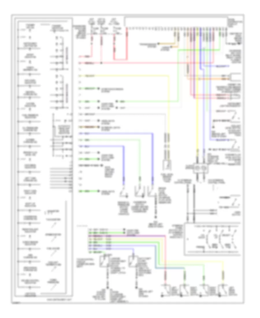 Instrument Cluster Wiring Diagram for Saab 9 5 Arc 2005
