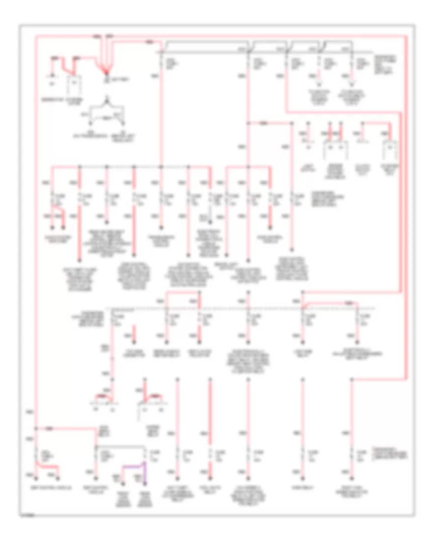 Power Distribution Wiring Diagram 1 of 2 for Saab 9 5 Arc 2005
