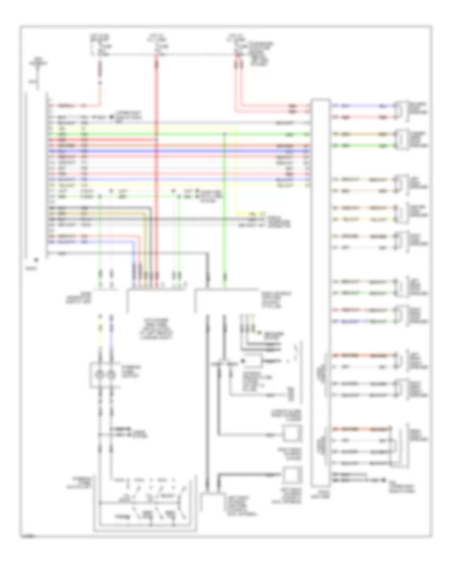 Radio Wiring Diagram, without Navigation for Saab 9-5 Arc 2005