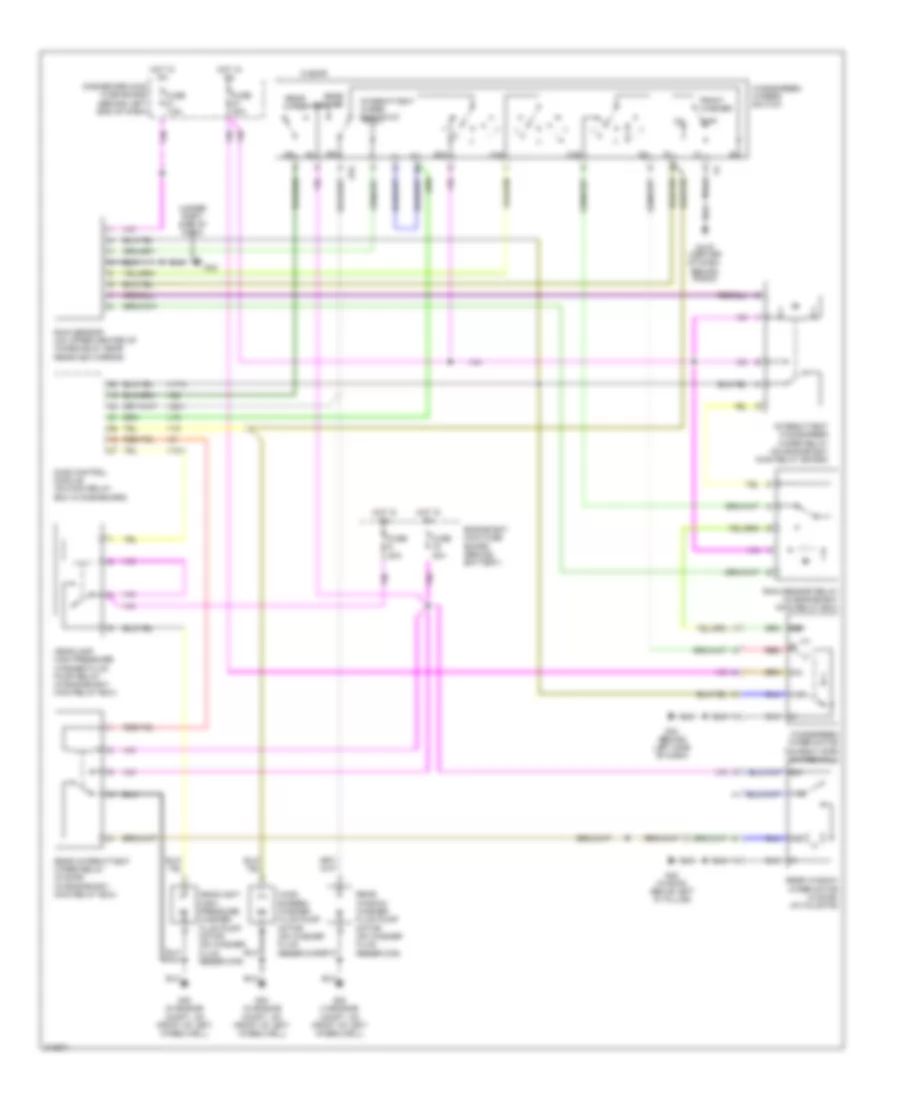 Электросхема стеклоочистителя, дворников и омывателя, С Датчик дождя для Saab 9-5 Linear 2005
